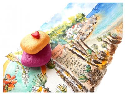 Paradise island aquarelle de véronique chevreul